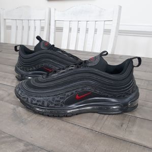 air max 97 triple black size 9